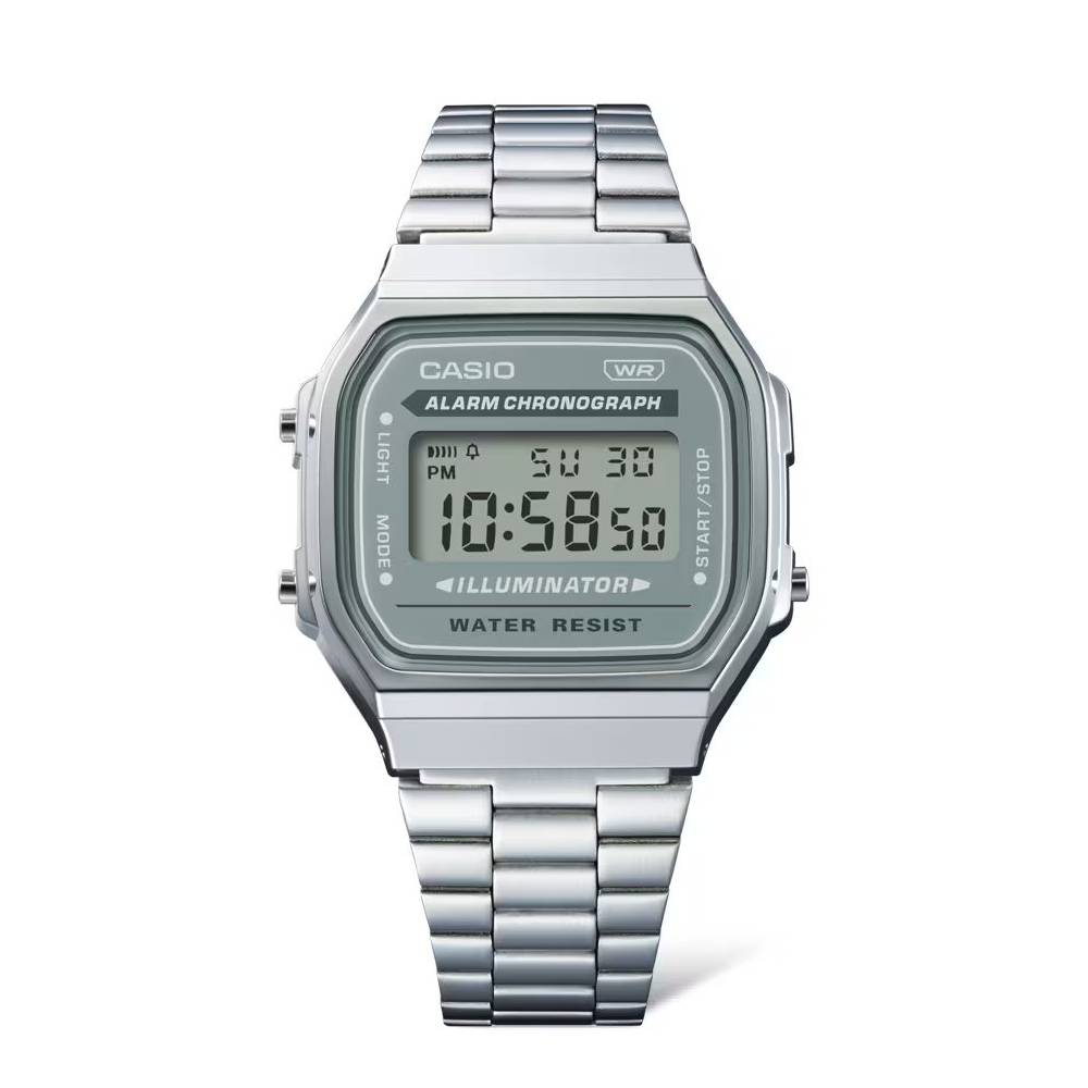 Casio Vintage Digital Steel Digital Stainless Steel Band