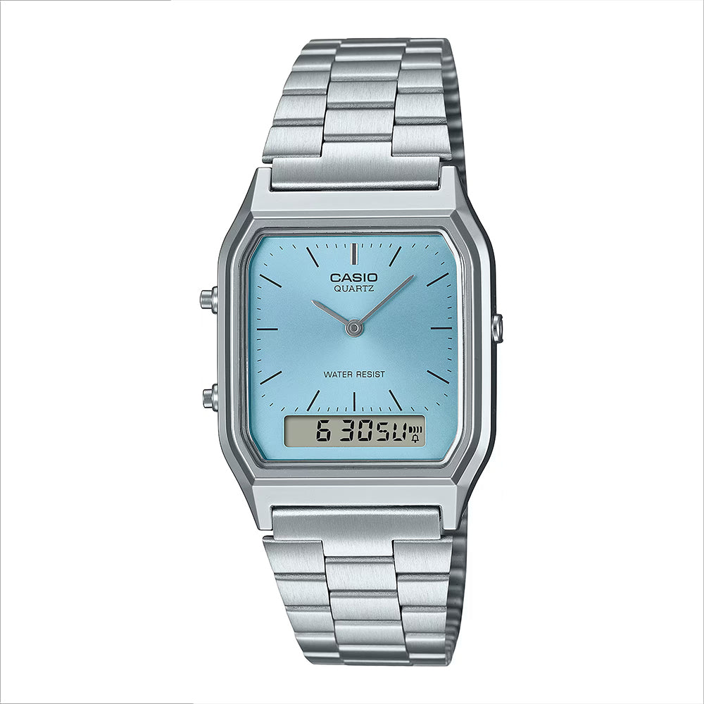 Casio Vintage Anadigi Steel Anadigi Stainless Steel Band