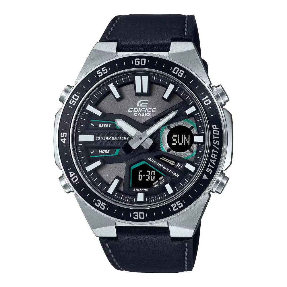Casio Casio Edifice (Efv-C110L-1Avdf) Anadigi Leather Band