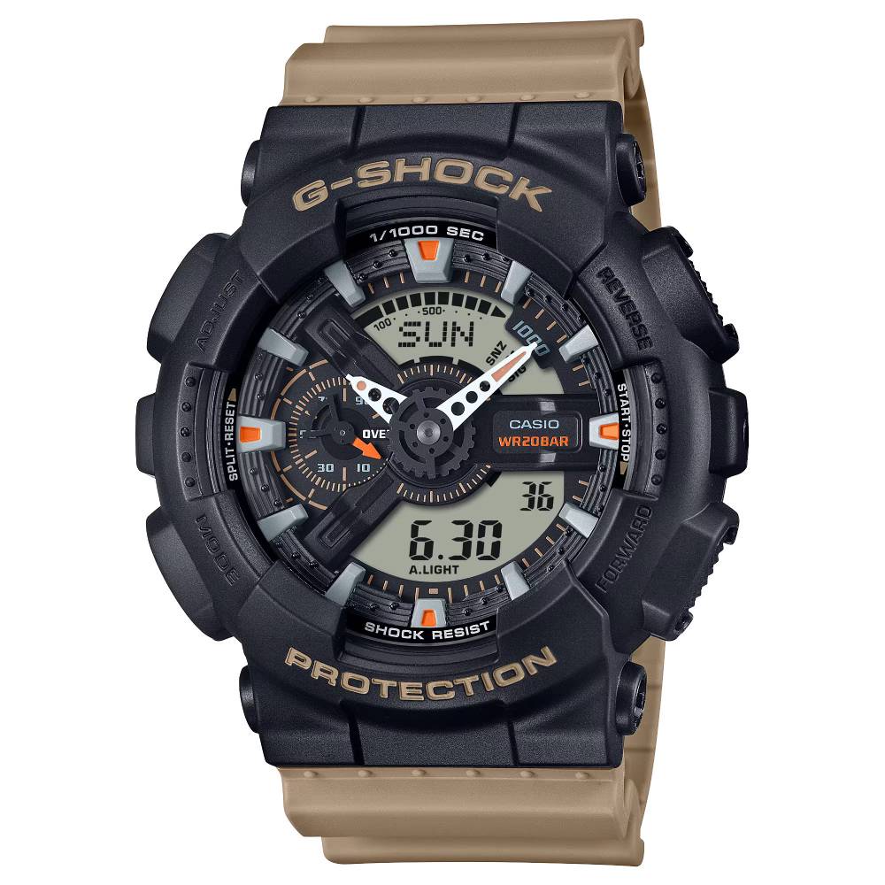 Casio Casio G-Shock (Ga-110Tu-1A5Dr) Anadigi Resin Band