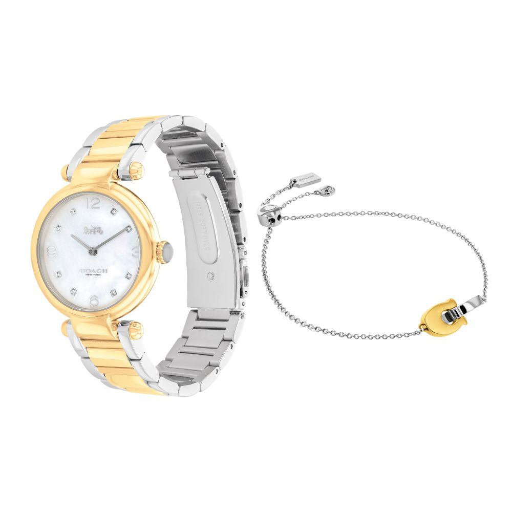 Coach Cary Giftset 3-Hand 34mm Stainless Steel Band