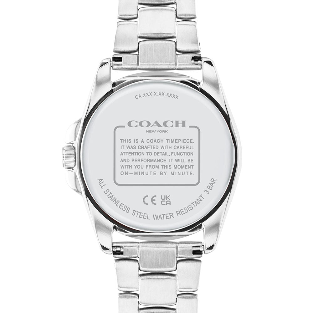 Coach Greyson Motherã?S Day 3-Hand 36mm Stainless Steel Band