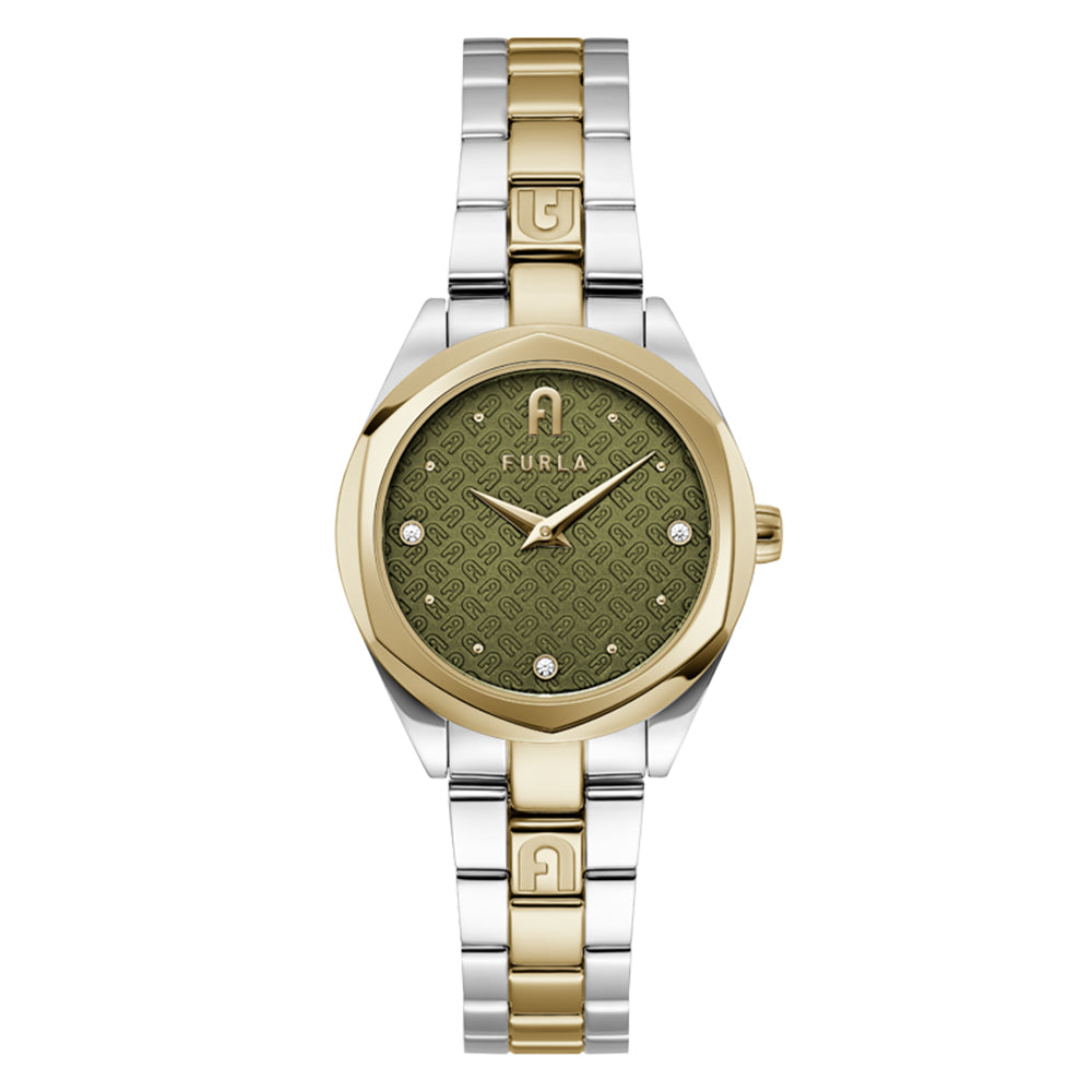 Furla Olive Green Crystal Dial Women\'s Watch Furla WW00026006L4 Stainless steel Green | Dealer | EveryWatch main image 4
