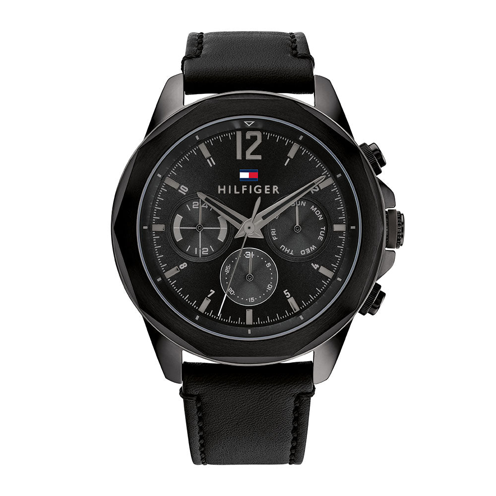 Tommy Hilfiger Lars Multifunction 46mm Leather Band