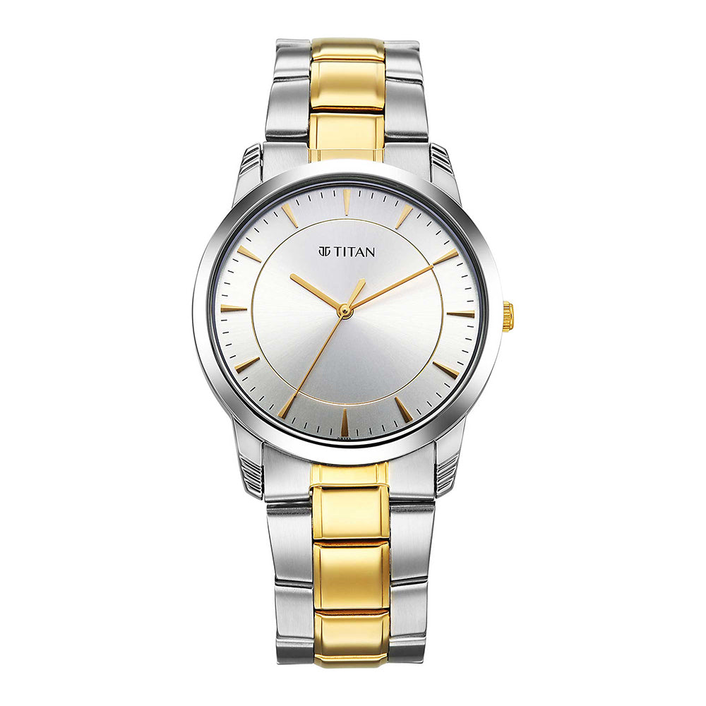 silver titan couple watches