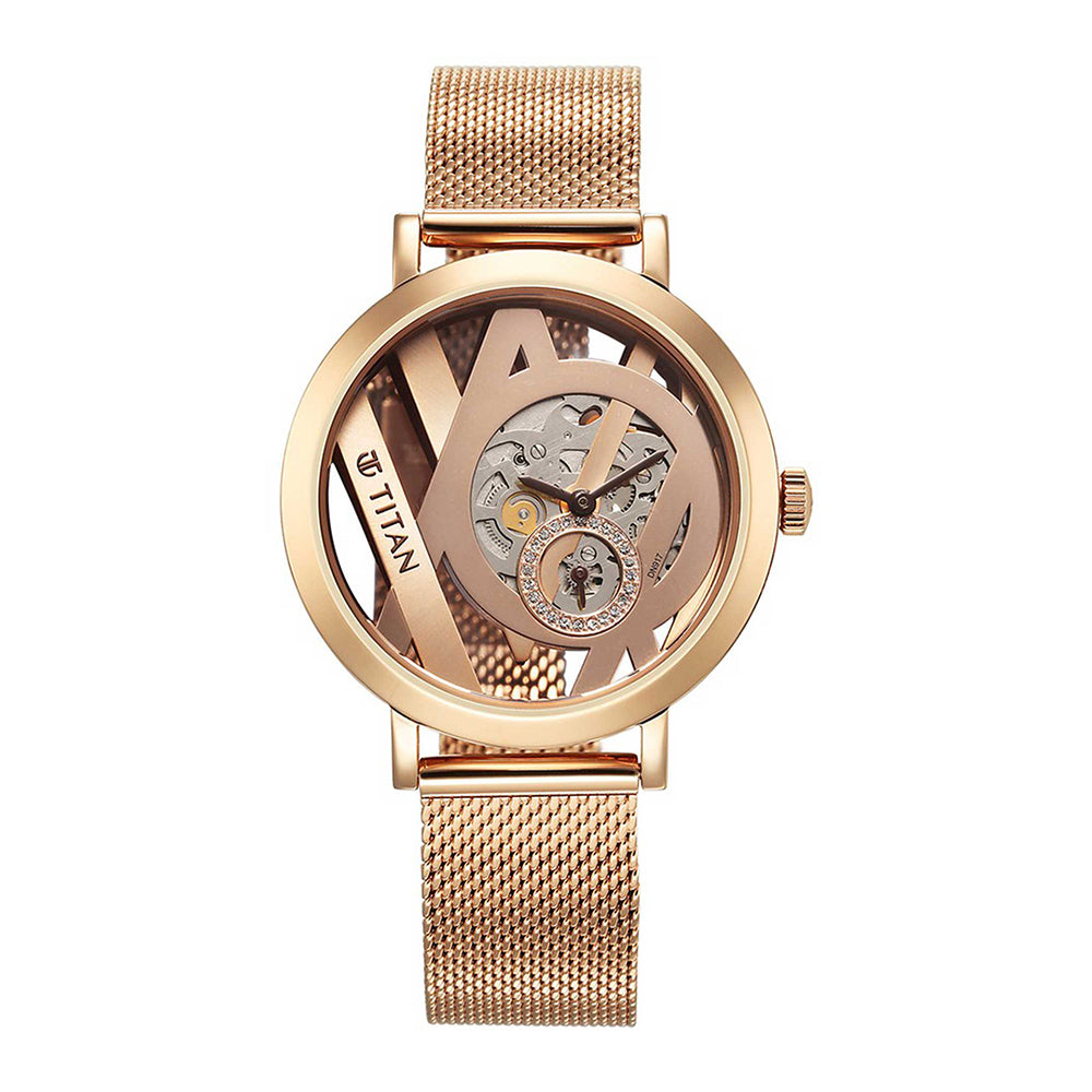 Titan Purple 2-Hand 36mm Stainless Steel Band