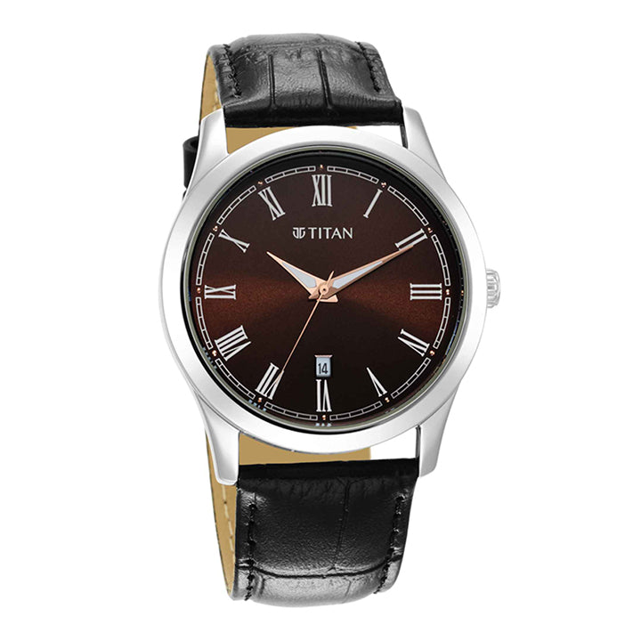 Titan Trendsetters Date 40mm Leather Band