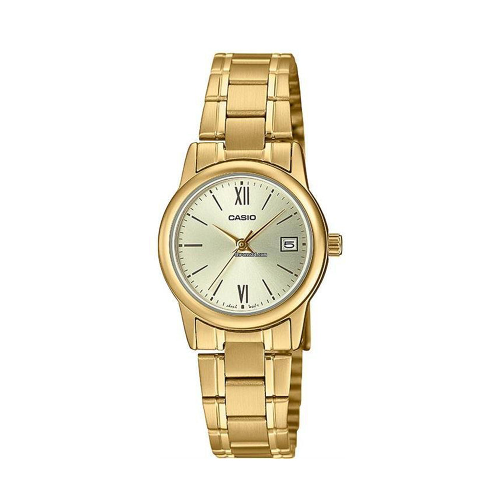 Analog Gold Date 25mm Stainless Steel Band