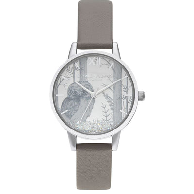 Snowglobe 3-Hand 30mm Leather Band