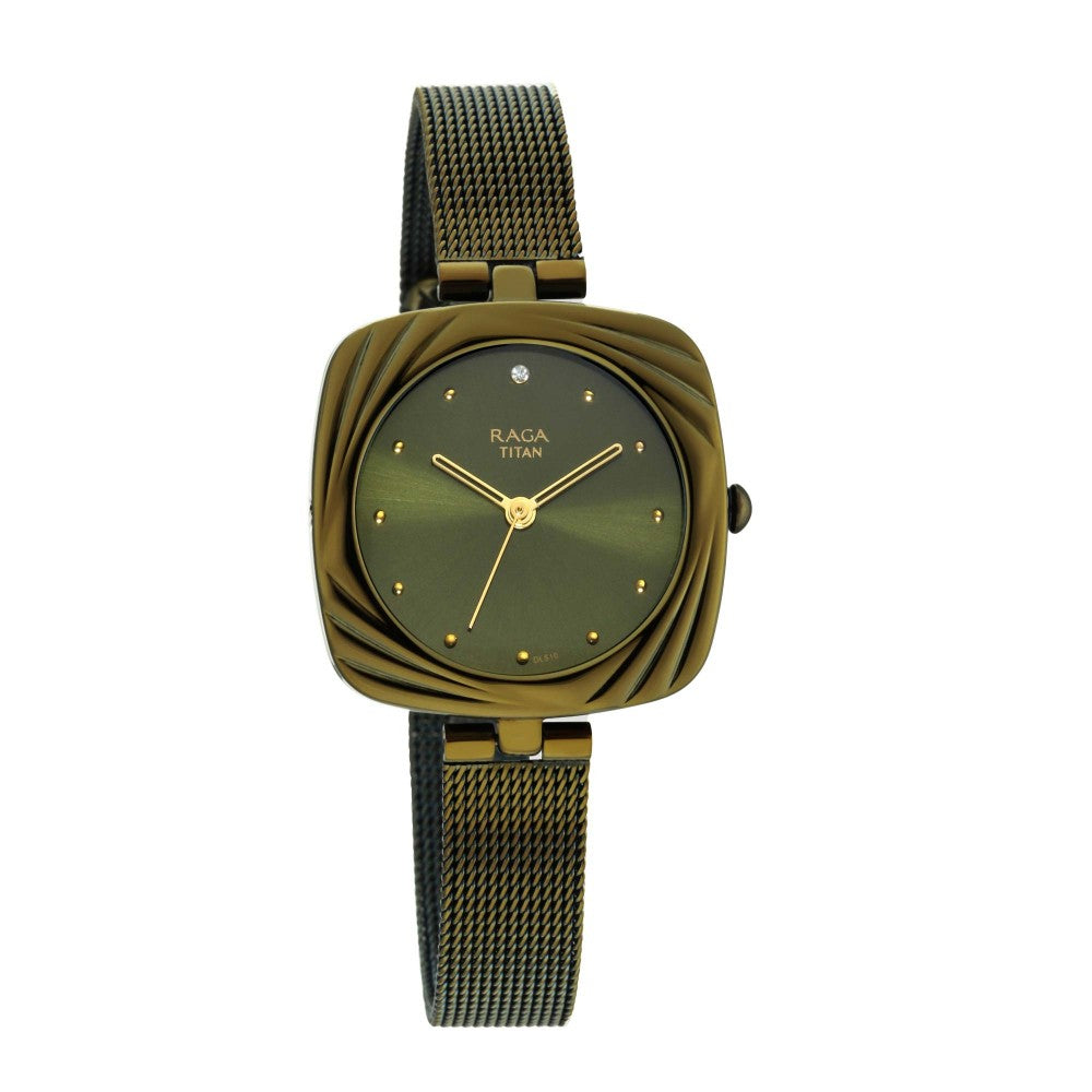 Raga 3-Hand 28mm Mesh Band