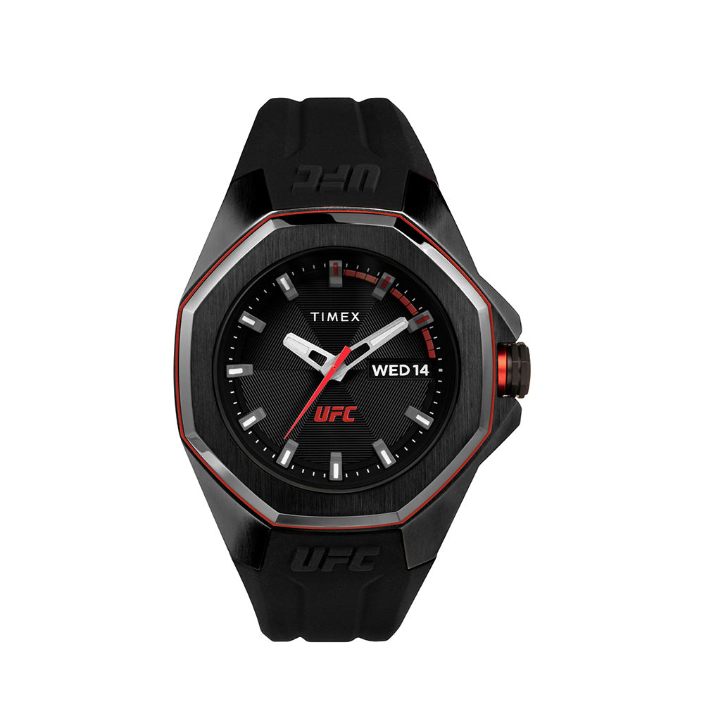 Timex x UFC Pro Day-Date 45mm Rubber Band – Watch Republic PH