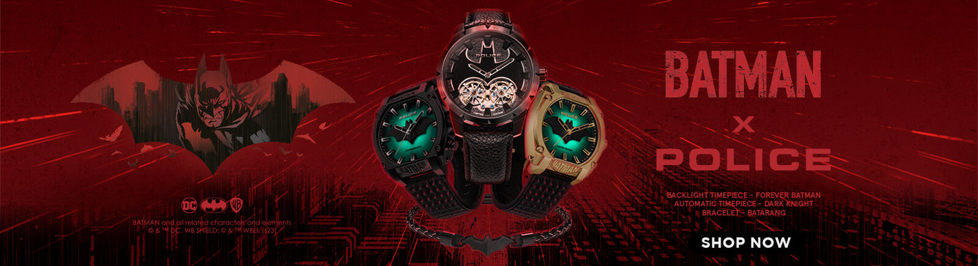 Police x Batman Watches - Limited Edition 2023 Collection