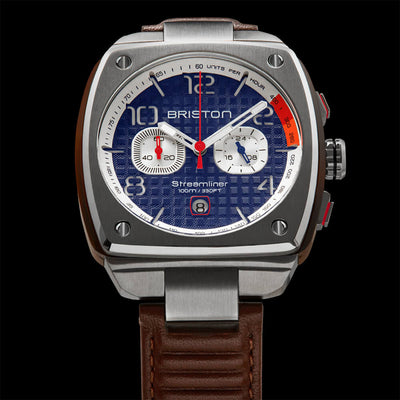 Briston Streamliner Urban Chronograph  42mm Leather Band