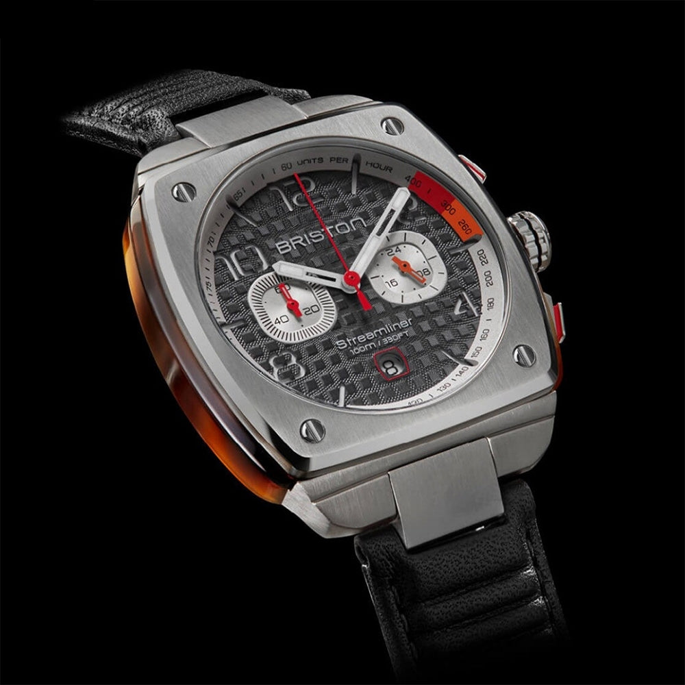 Briston Streamliner Urban Chronograph  42mm Leather Band