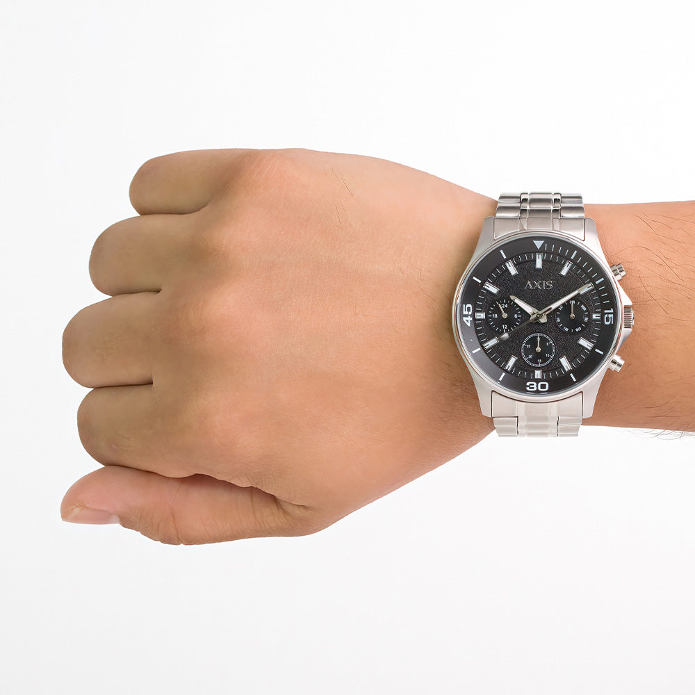 George 3-Hand 42mm Stainless Steel Band