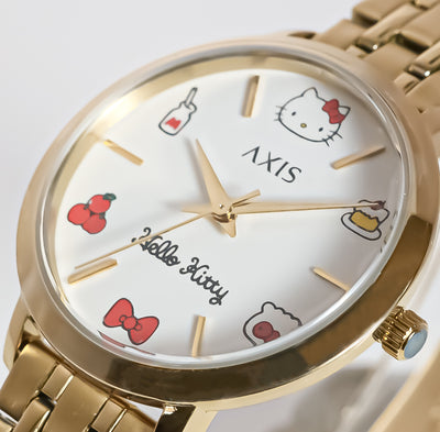 Axis Hello Kitty 3-Hand 37.5mm Stainless Steel Band