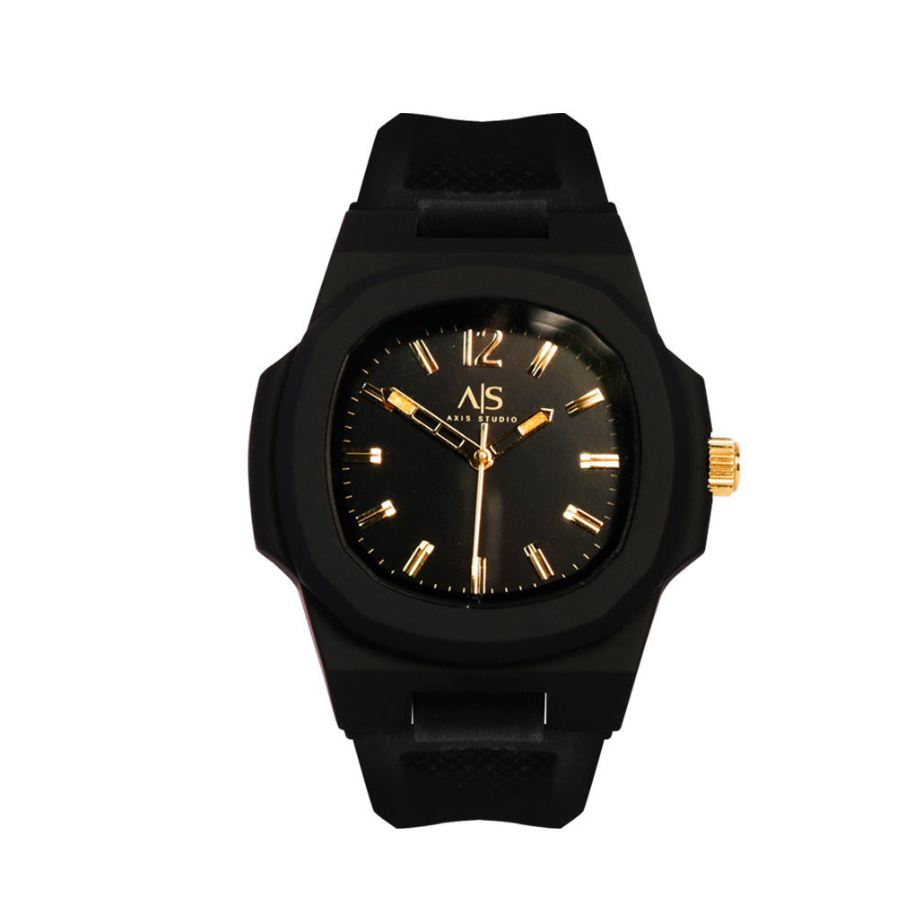 Axis Basic 3-Hand 43mm Rubber Band