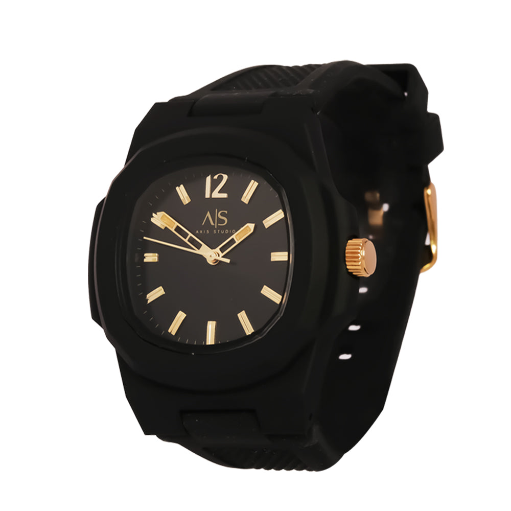 Axis Basic 3-Hand 43mm Rubber Band