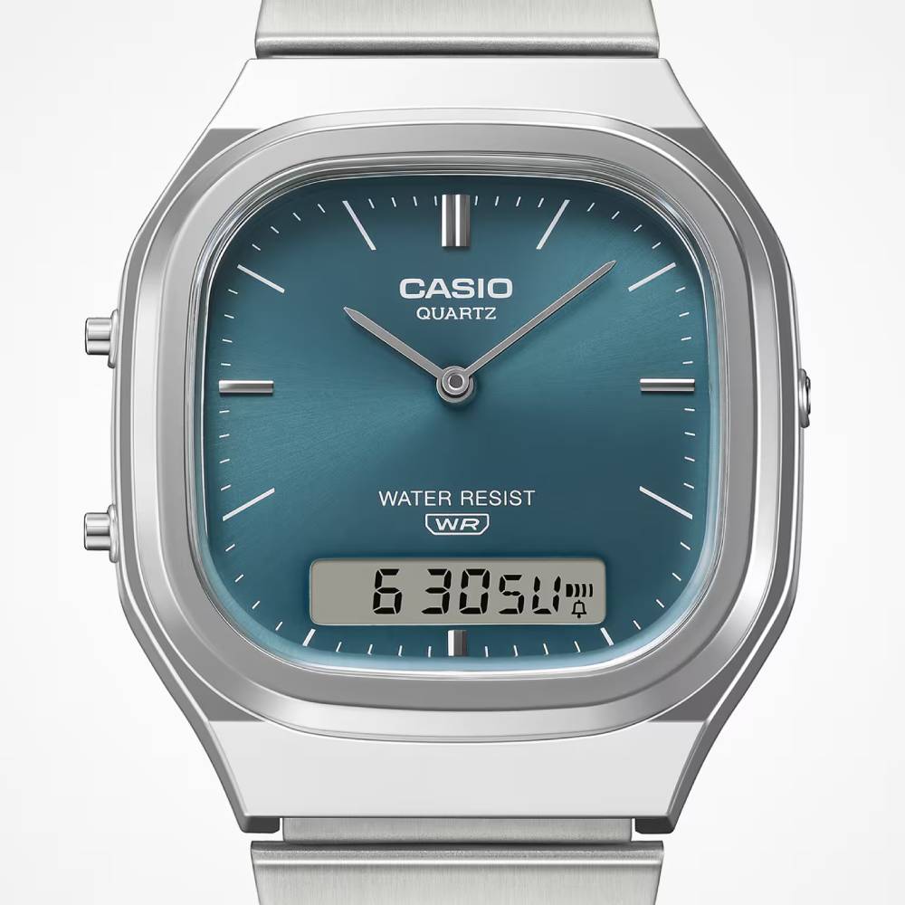 Casio Vintage Anadigi Steel 35.8mm Stainless Steel Band