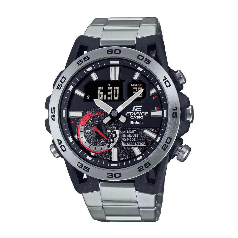 Casio Edifice Standard Analog-Digital Anadigi 48mm Stainless Steel Band