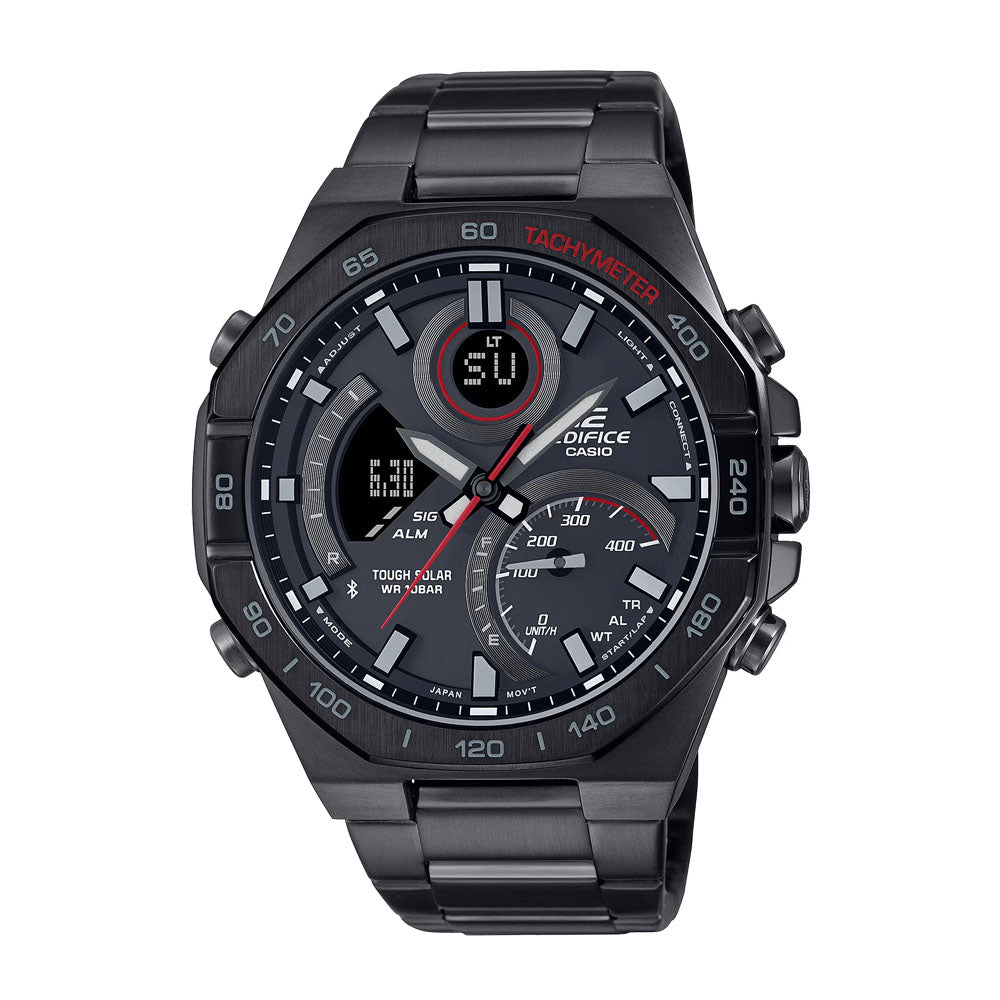 Casio Edifice Standard Anadigi 48mm Stainless Steel Band