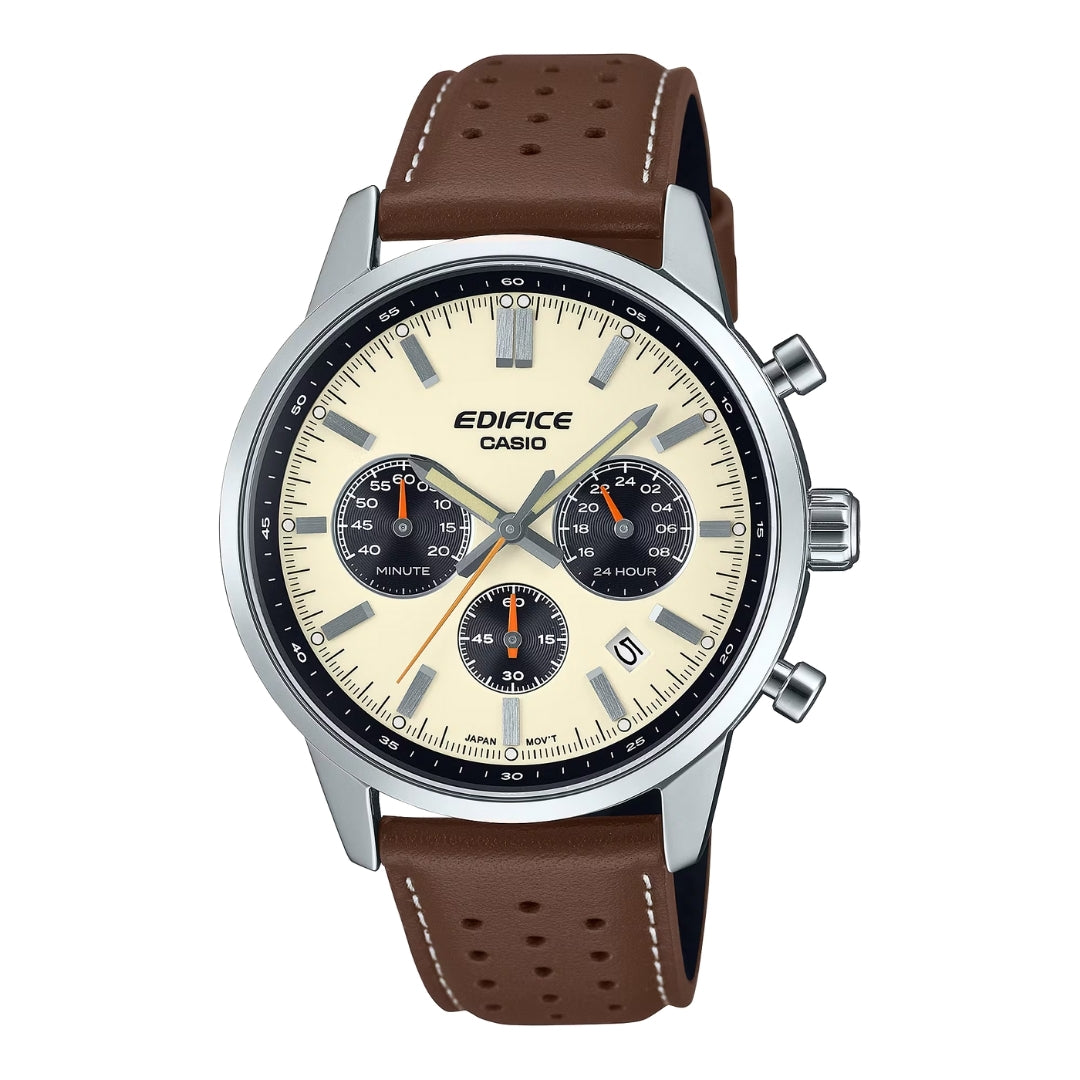 Casio Edifice (Efr-575L-7Adf)  40.5mm Leather Band