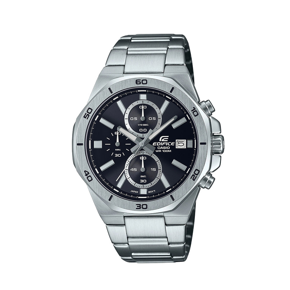 Casio Edifice Standard Chronograph  44.3mm Stainless Steel Band