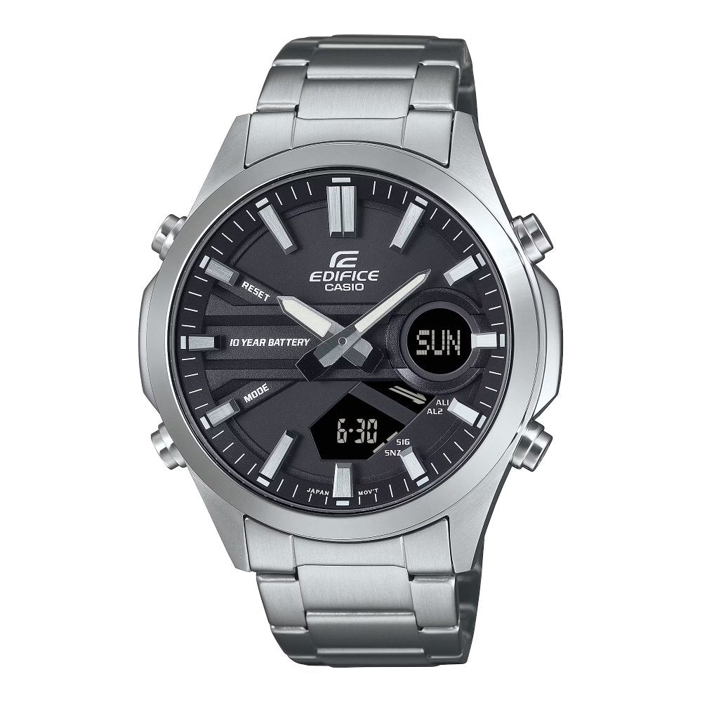 Casio Edifice (Efv-C120D-1Adf) Anadigi 45.5mm Stainless Steel Band