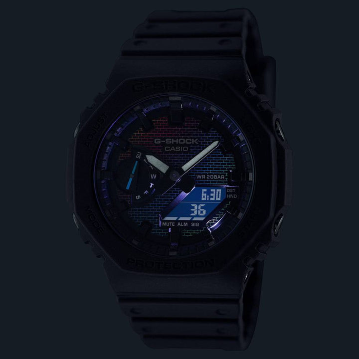 Casio Casio G-Shock (Ga-2100Rw-1Adr) Anadigi Resin Band