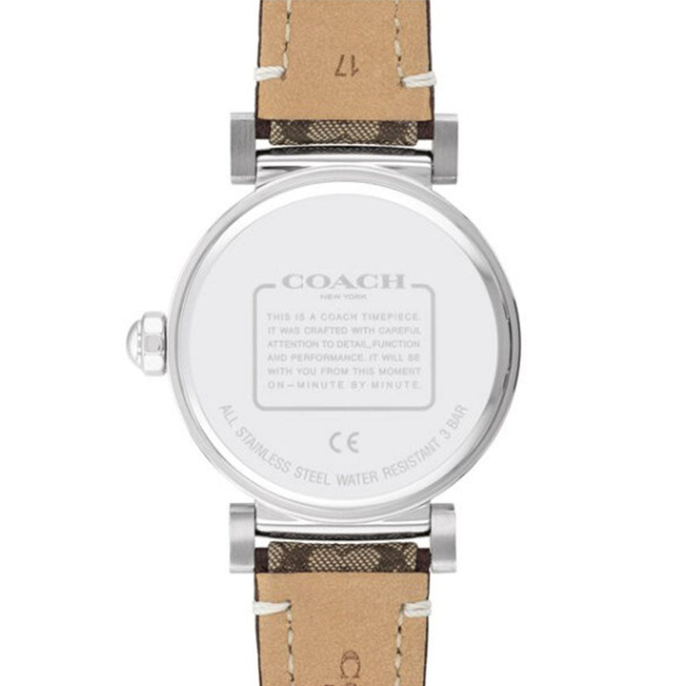 Coach Madison 3-Hand 34mm Leather Band