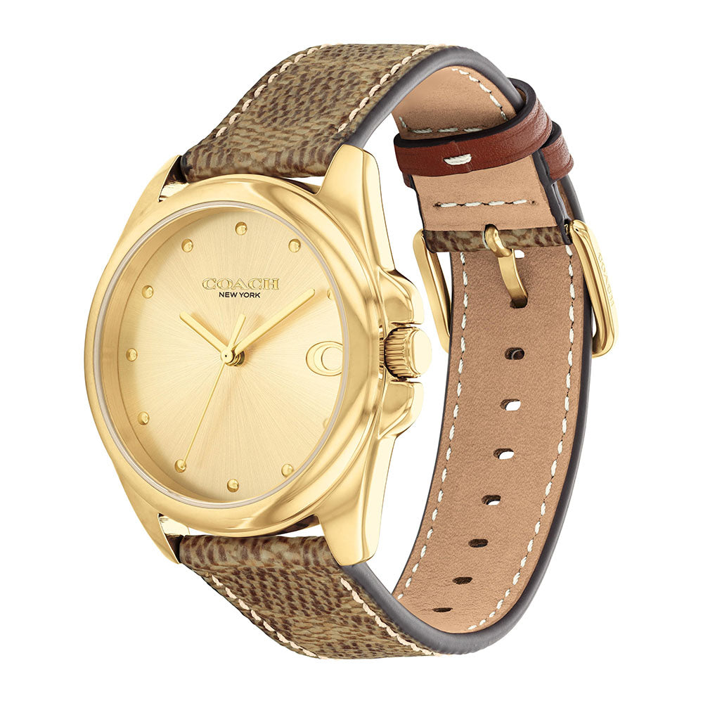 Coach Greyson 3-Hand 36mm Rubber Band