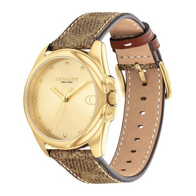 Coach Greyson 3-Hand 36mm Rubber Band