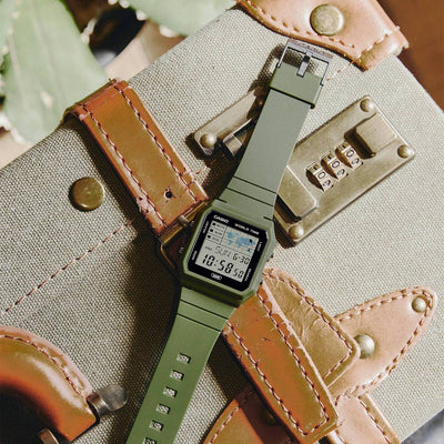 Casio Vintage Digital Resin 33.7mm Resin Band