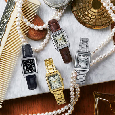 Casio Analog Leather 3-Hand 22mm Leather Band