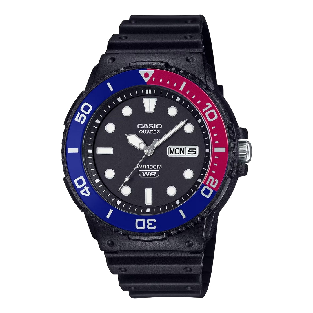 Casio Sports Analog Day-Date 44.6mm Resin Band