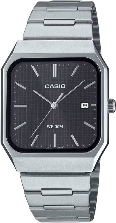 Casio Analog Steel Date 32.5mm Stainless Steel Band