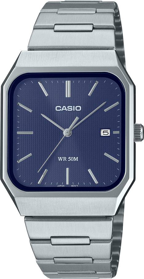 Casio Analog Steel Date 32.5mm Stainless Steel Band