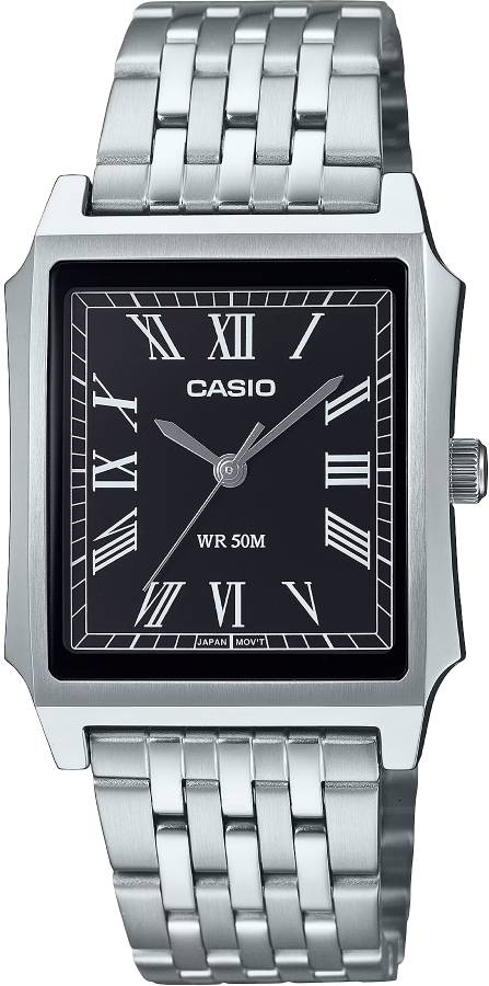 Casio Analog Steel 3-Hand 31.5mm Stainless Steel Band