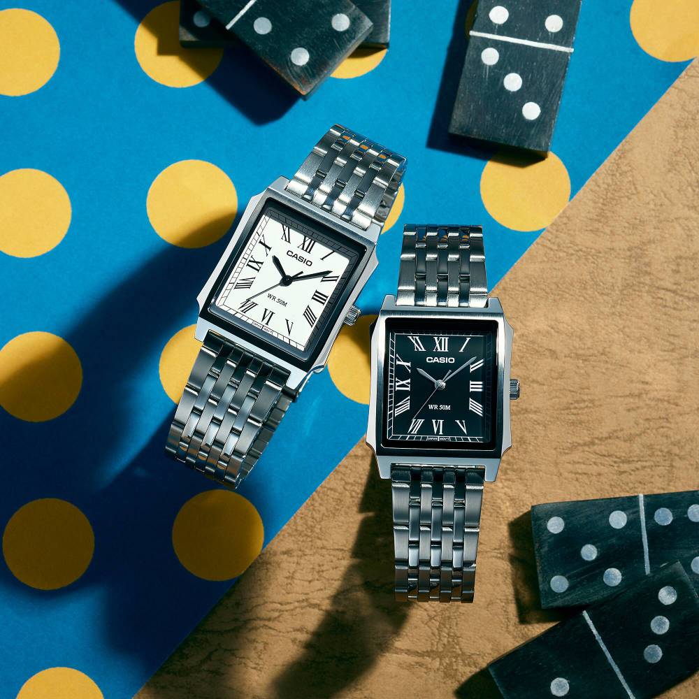 Casio Analog Steel 3-Hand 31.5mm Stainless Steel Band