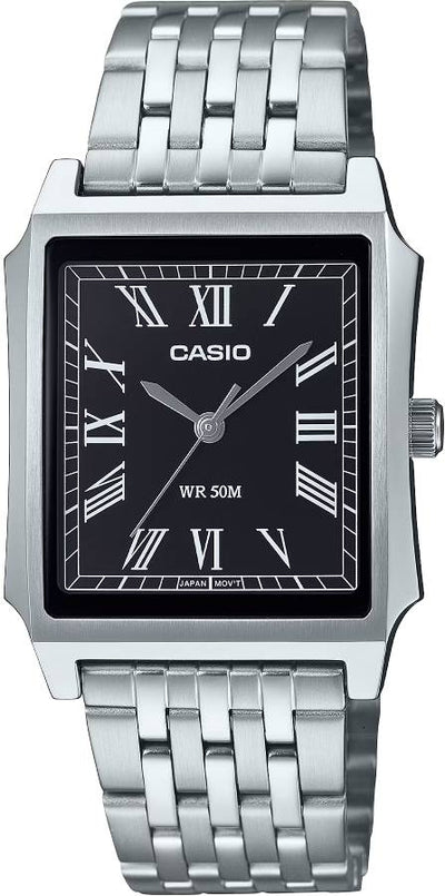 Casio Analog Steel 3-Hand 31.5mm Stainless Steel Band
