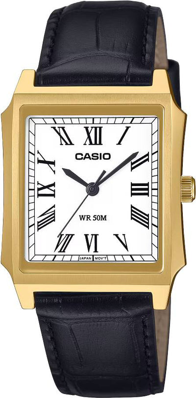 Casio Analog Leather 3-Hand 31.5mm Leather Band