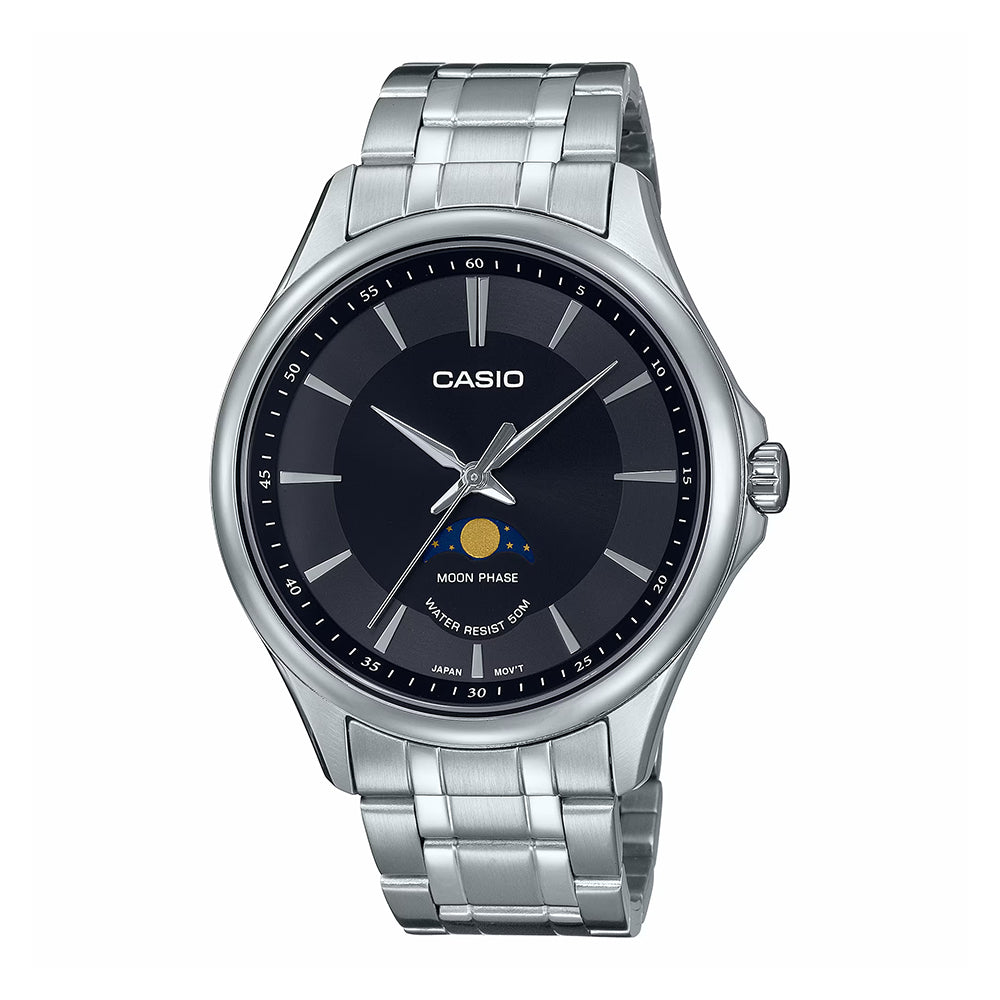 Casio Analog Steel 3-Hand 42.5mm Stainless Steel Band