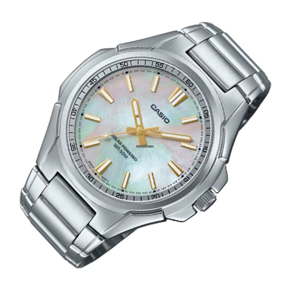 Casio Analog Steel 3-Hand 46mm Stainless Steel Band