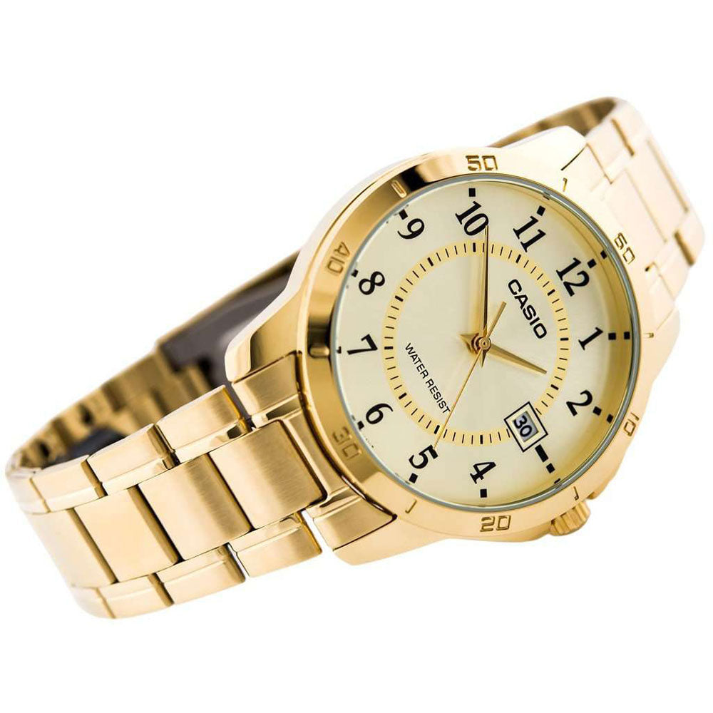 Casio Analog Gold Date 47mm Stainless Steel Band