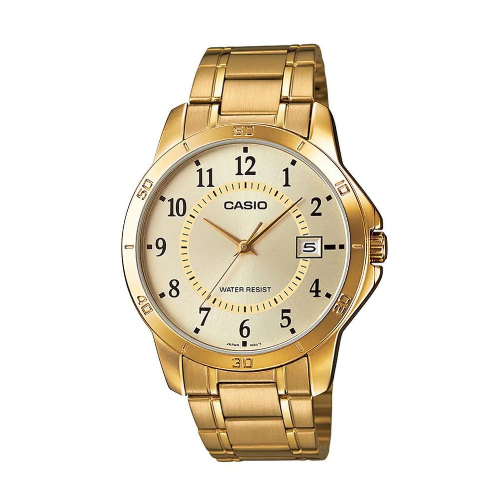 Casio Analog Gold Date 47mm Stainless Steel Band
