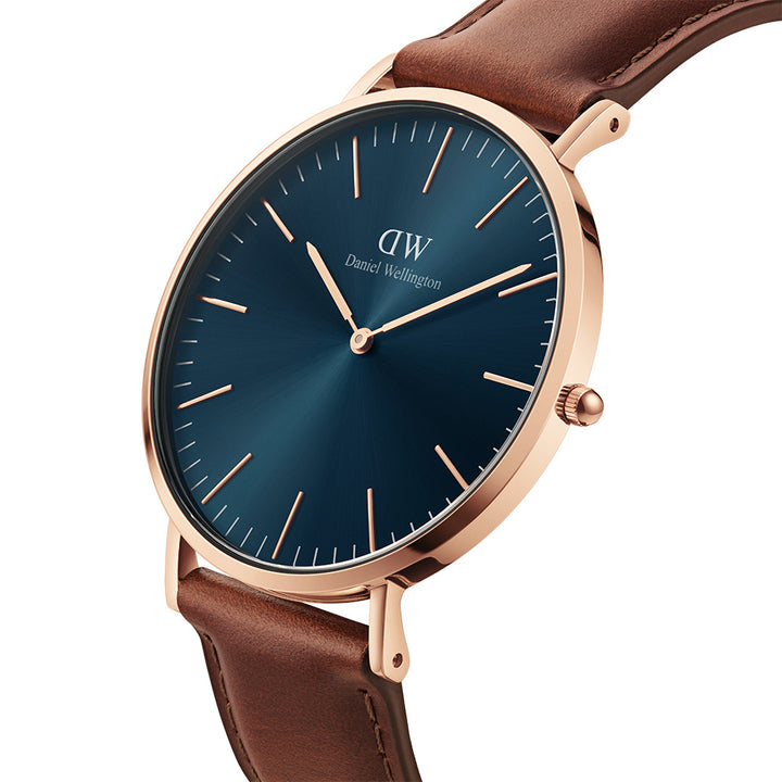 Daniel Wellington Watches Classic 2-Hand 40mm Leather Band – Watch