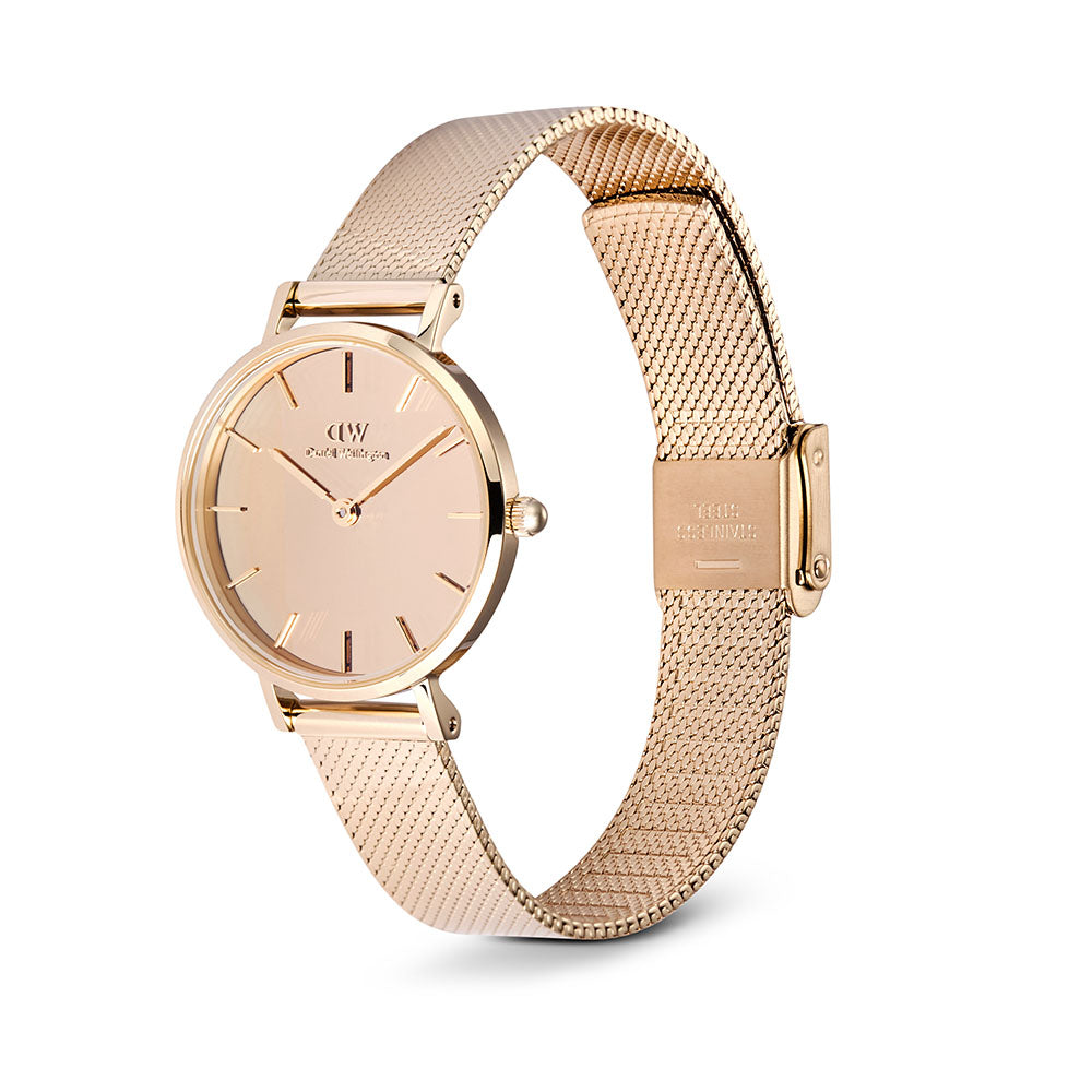 Daniel Wellington Watches Petite Mirror 3-Hand 28mm Stainless Steel Band