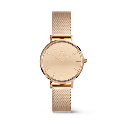 Daniel Wellington Watches Petite Mirror 3-Hand 28mm Stainless Steel Band