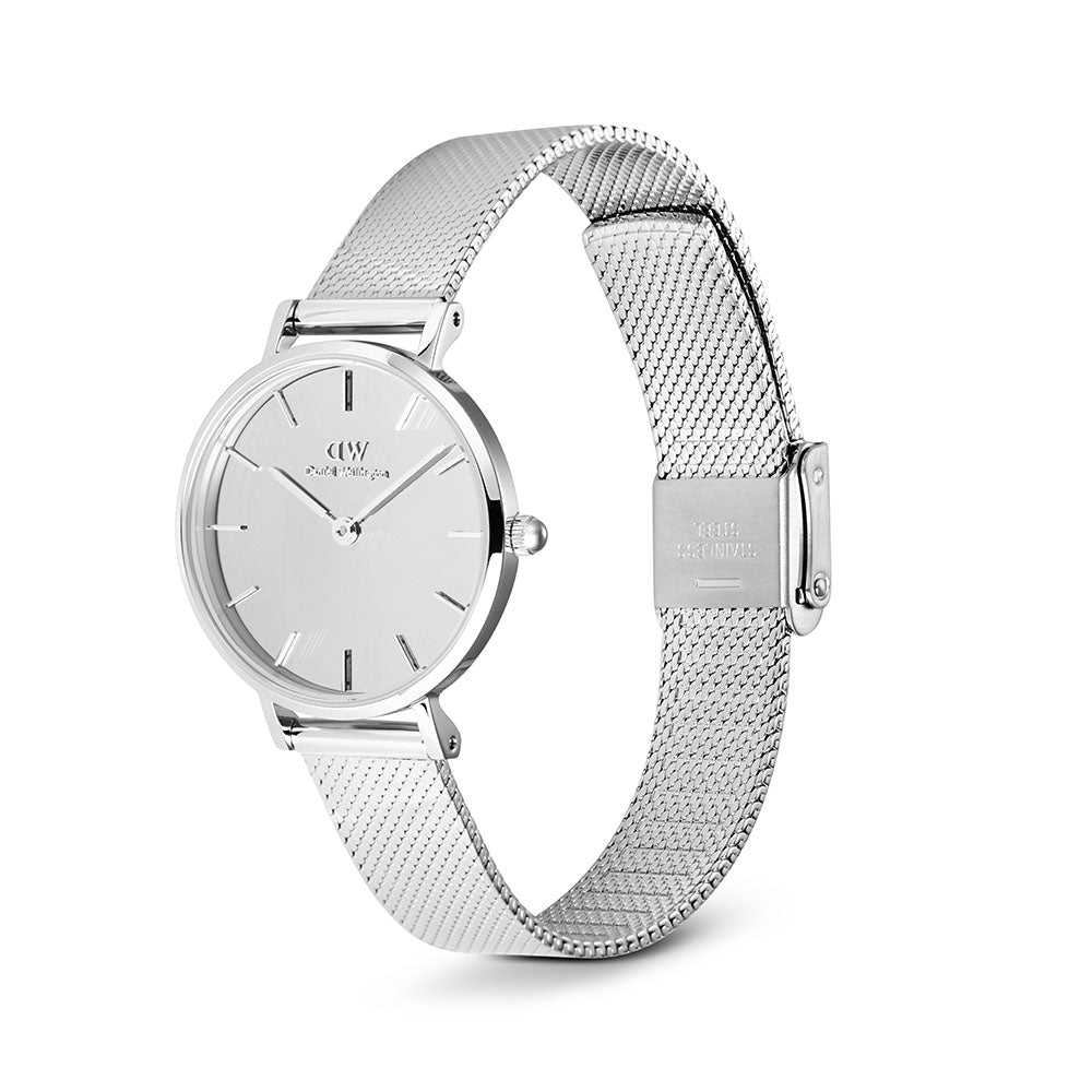 Daniel Wellington Watches Petite Mirror 3-Hand 28mm Stainless Steel Band