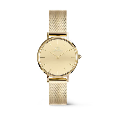 Daniel Wellington Watches Petite Mirror 3-Hand 28mm Stainless Steel Band